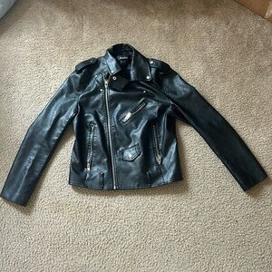 Faux leather jacket